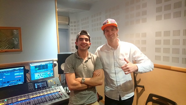 Axel Alletru et son ami Ryad pour leurs podcasts et jingles
